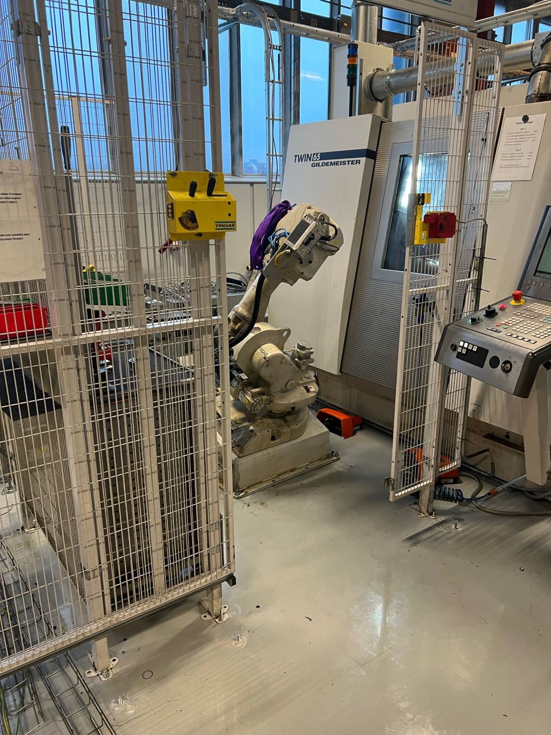 Robotarm i produktion